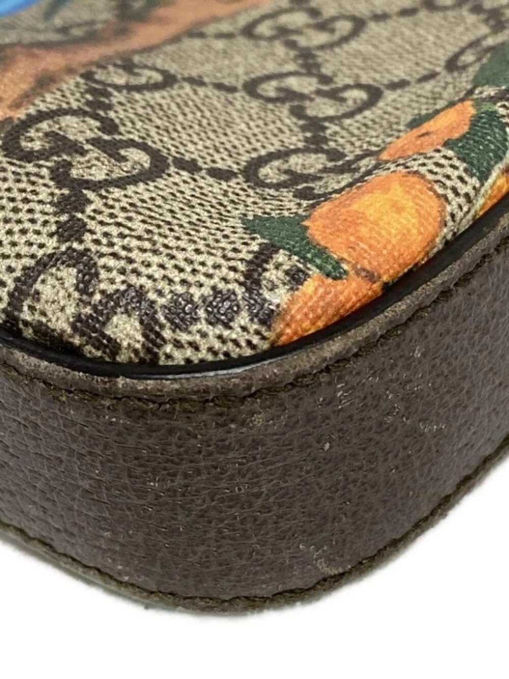 GUCCI Gucci Tian 406408 Dark Brown Beige Multi PVC Leather Shoulder Bag - Picture 11 of 15